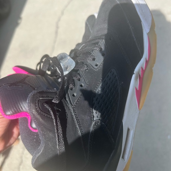 Air Jordan Black and Pink Sneakers - Picture 4 of 9
